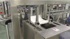 Ensacheuse horizontale pour sachets préformés en poudre