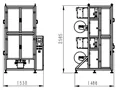 Ensacheuse verticale VFFS double sachet (sachet intérieur et extérieur)