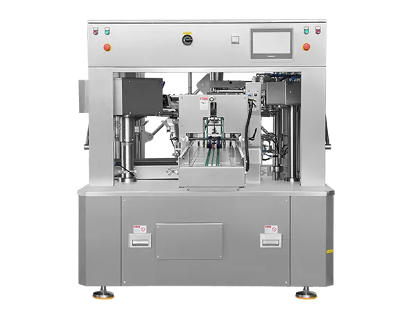 Ensacheuse rotative pour sachets préformés en granulés