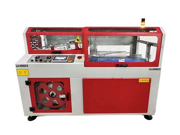 Machine automatique de suremballage rétractable avec soudeuse en L