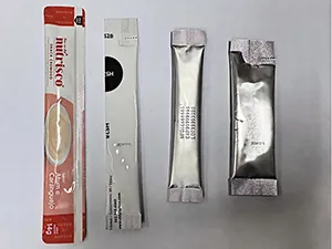 Ensacheuse verticale VFFS pour stickpacks de forme irrégulière